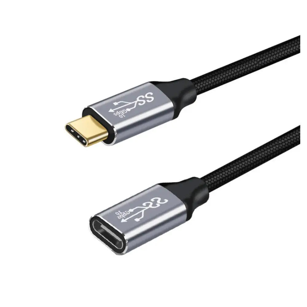 MLINK USB-C 3.1 Braided Extension Cable PD100 10Gbps 20V/5A - 2m (6.6') (96511) - Cartouches Certifiees