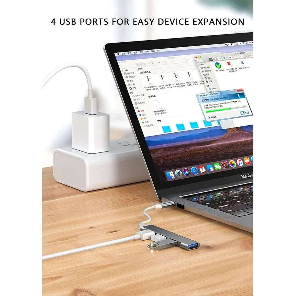 MLINK USB-C 4-in-1 Aluminum Hub (96571) - Cartouches Certifiees