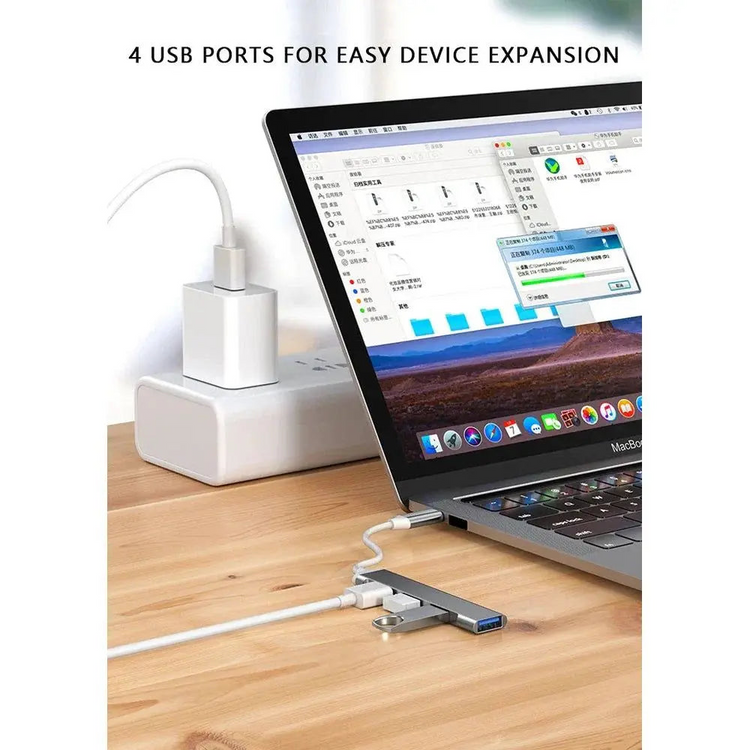 MLINK USB-C 4-in-1 Aluminum Hub (96571) - Cartouches Certifiees