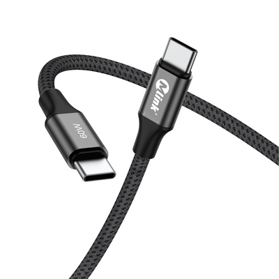 MLINK USB-C Braided Fast Charging Cable PD60W 20V/3A - 1m (3.3') (96557) - Cartouches Certifiees