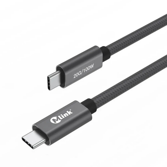 MLINK USB-C Thunderbolt 3.2 Braided Cable PD100W 20Gbps - 1m (3.3') (96585)