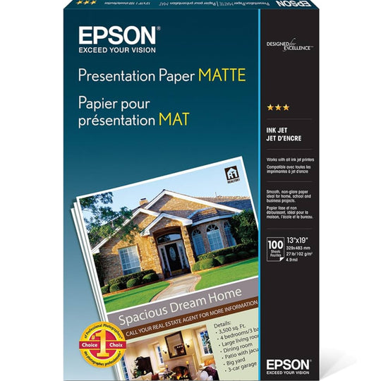 EPSON S041069 (13in x 19in) Original Presentation Paper Matte
