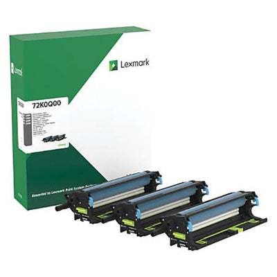 LEXMARK 72K0Q00 Set Of 3 Original Photoconductor Kit - Cartouches Certifiées