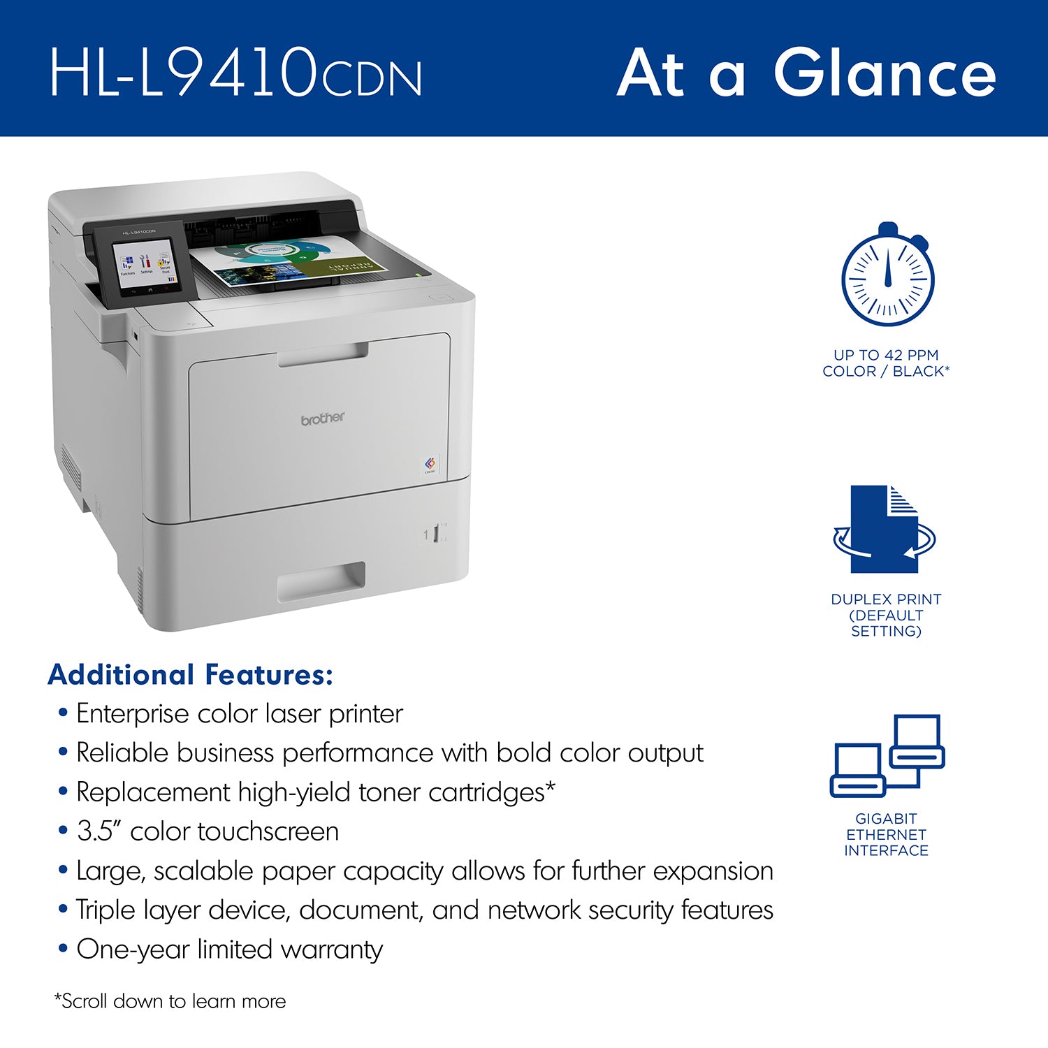 Printer BROTHER HL-L9410CDN (HLL9410CDN) - Cartouches Certifiees