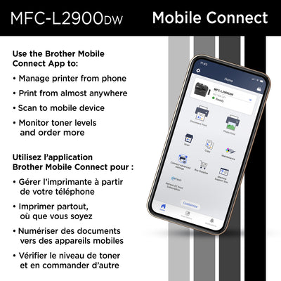 Printer BROTHER MFC-L2900DW (MFCL2900DW) - Cartouches Certifiees