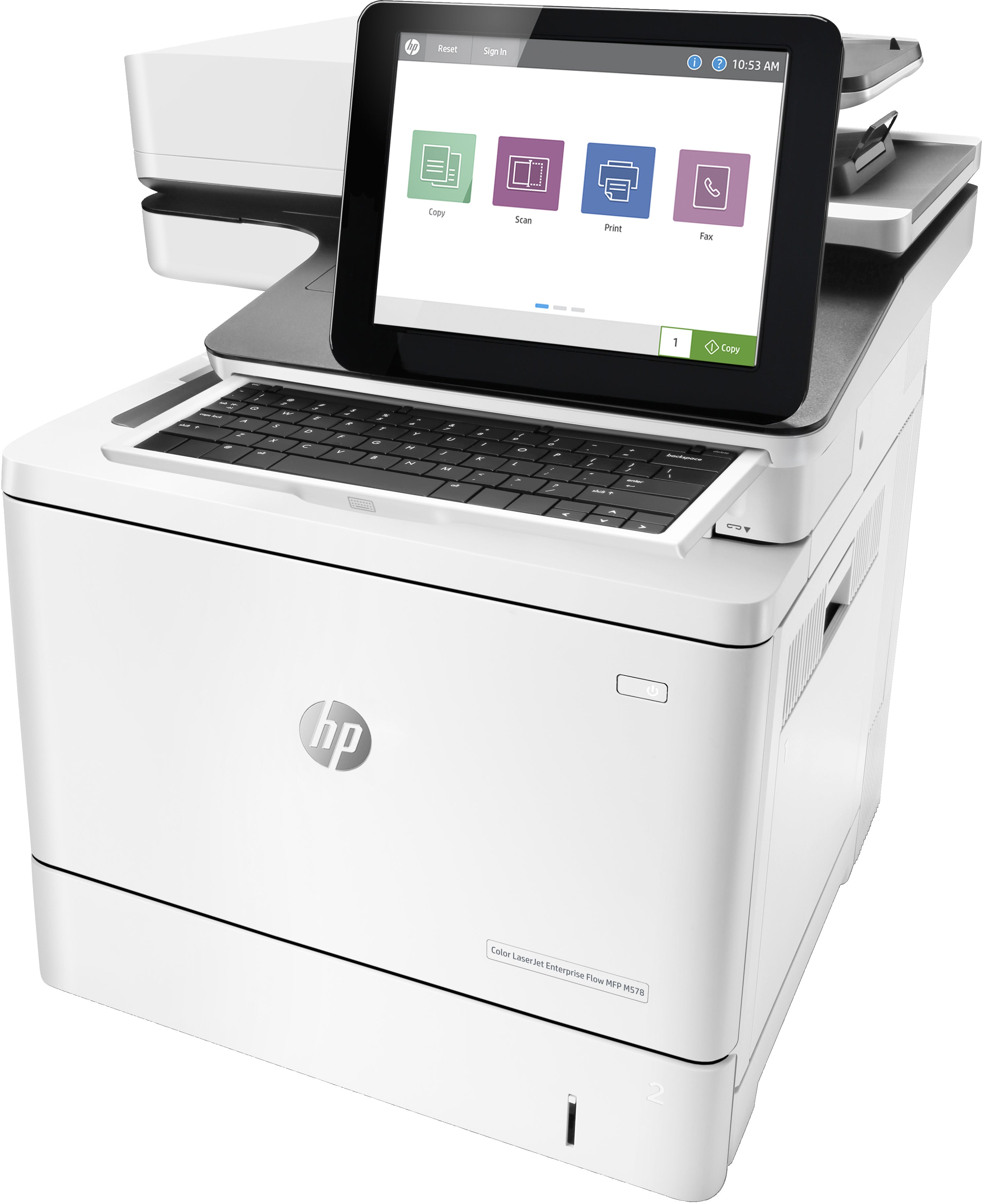 Printer HP Color LaserJet Enterprise Flow MFP M578c (7ZU87A) - Cartouches Certifiees