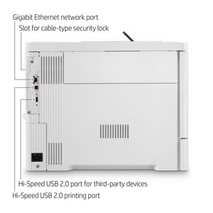 Printer HP Color LaserJet Enterprise M554dn (7ZU81A) - Cartouches Certifiees