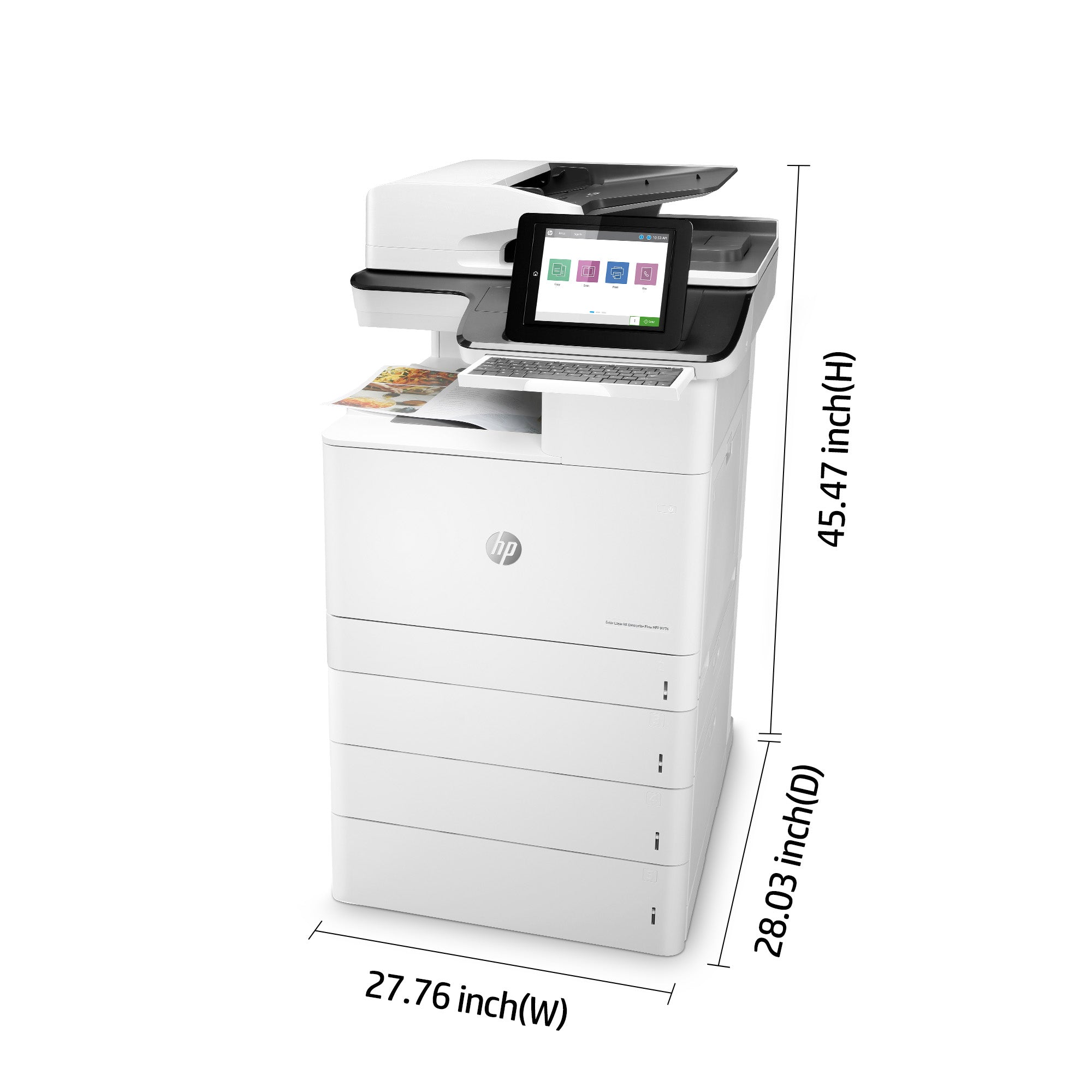Printer HP Color LaserJet Flow MFP M776z (3WT91A) - Cartouches Certifiees