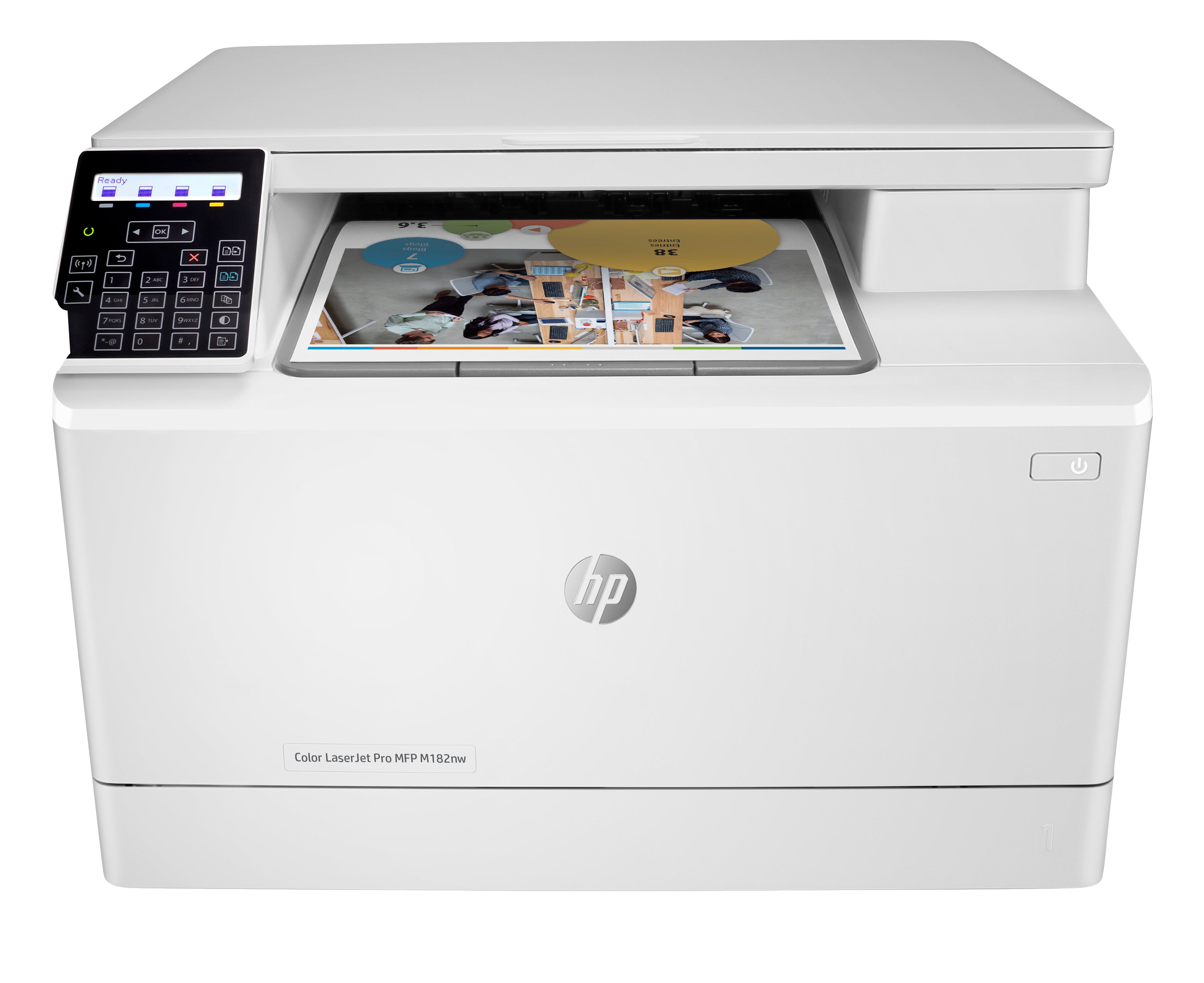 Printer HP Color LaserJet Pro MFP M182nw (7KW55A) - Cartouches Certifiees