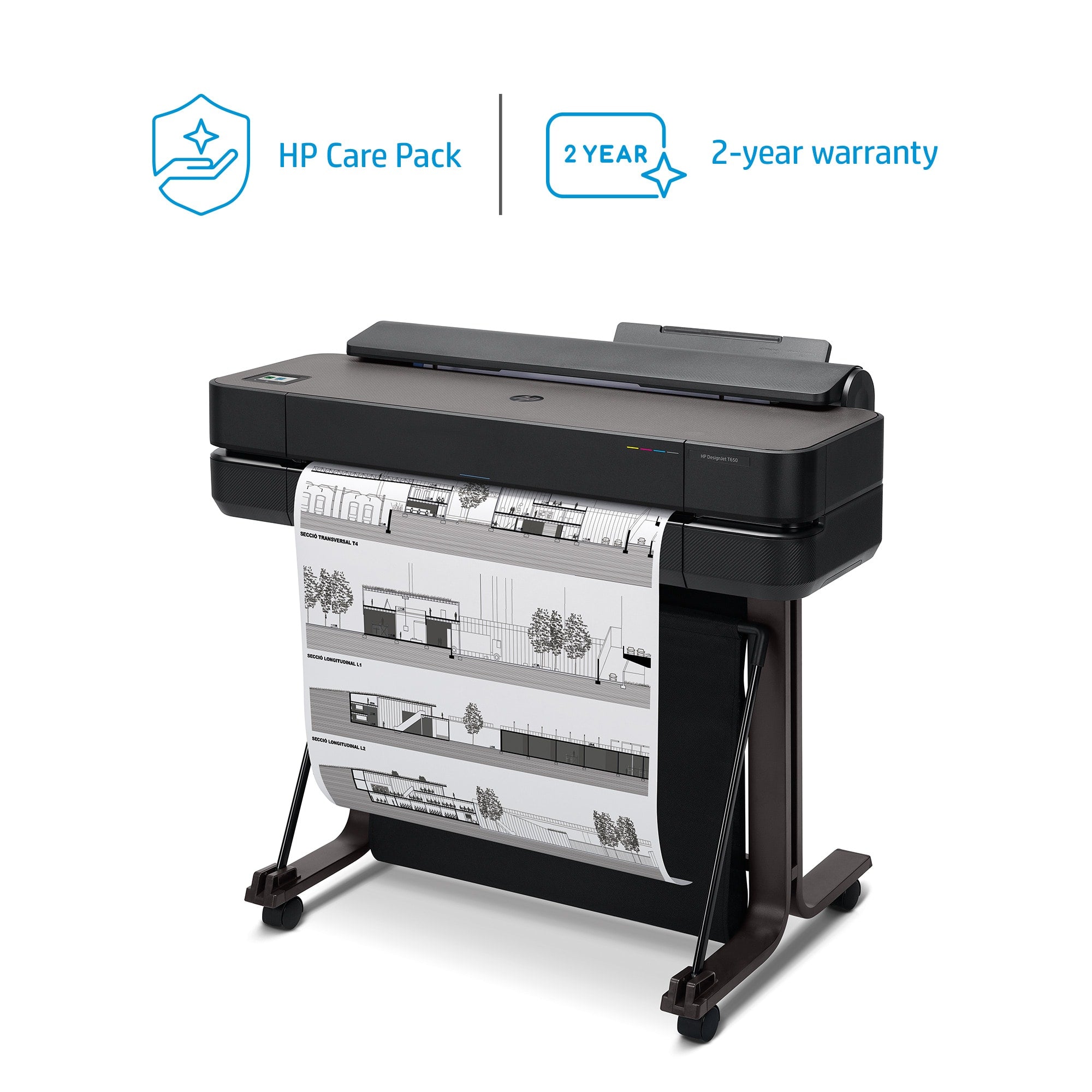 Printer HP DesignJet T650 24in (5HB08A) - Cartouches Certifiees