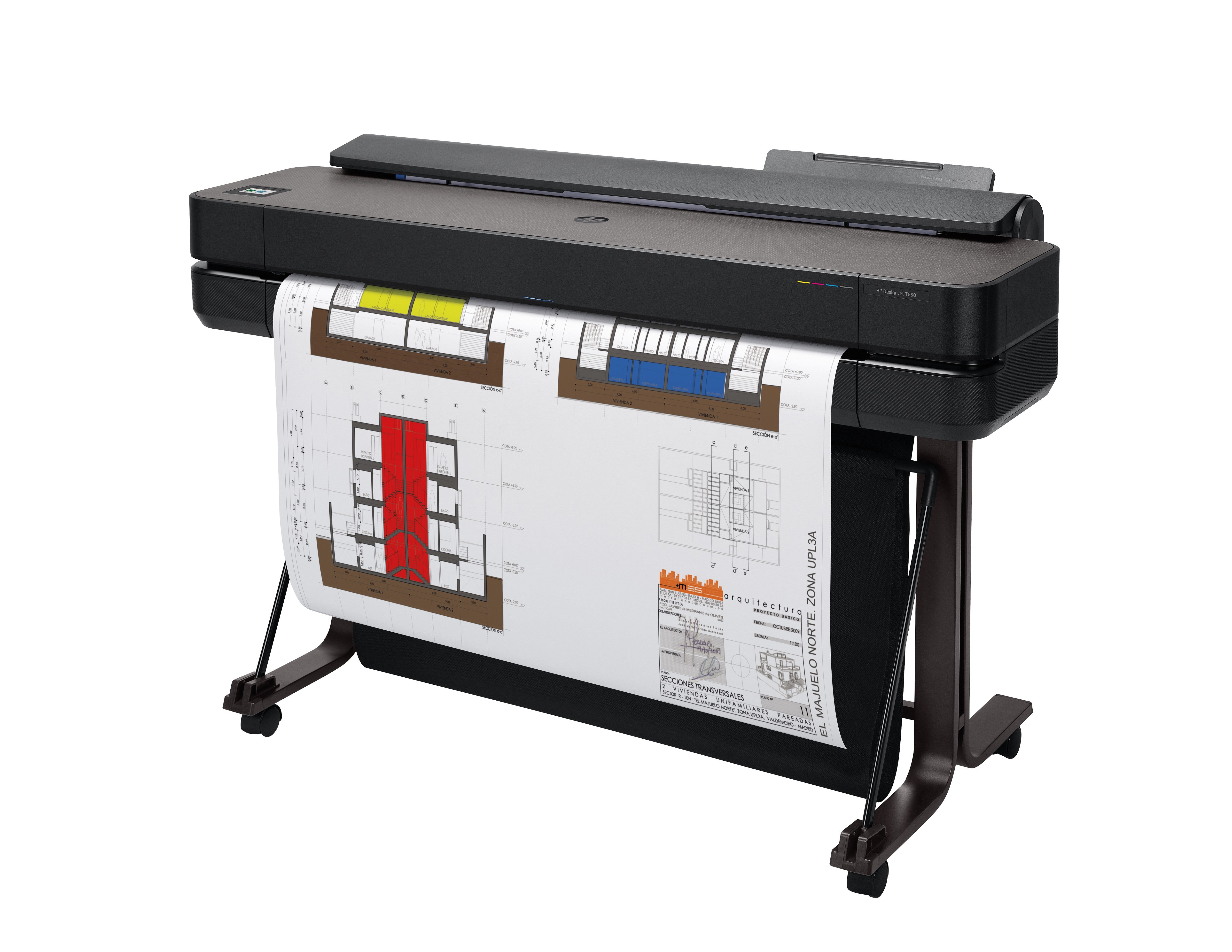 Printer HP DesignJet T650 36in 2025 Edition with 2 Year Warranty (5HB10T) - Cartouches Certifiees