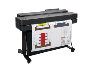 Printer HP DesignJet T650 36in 2025 Edition with 2 Year Warranty (5HB10T) - Cartouches Certifiees