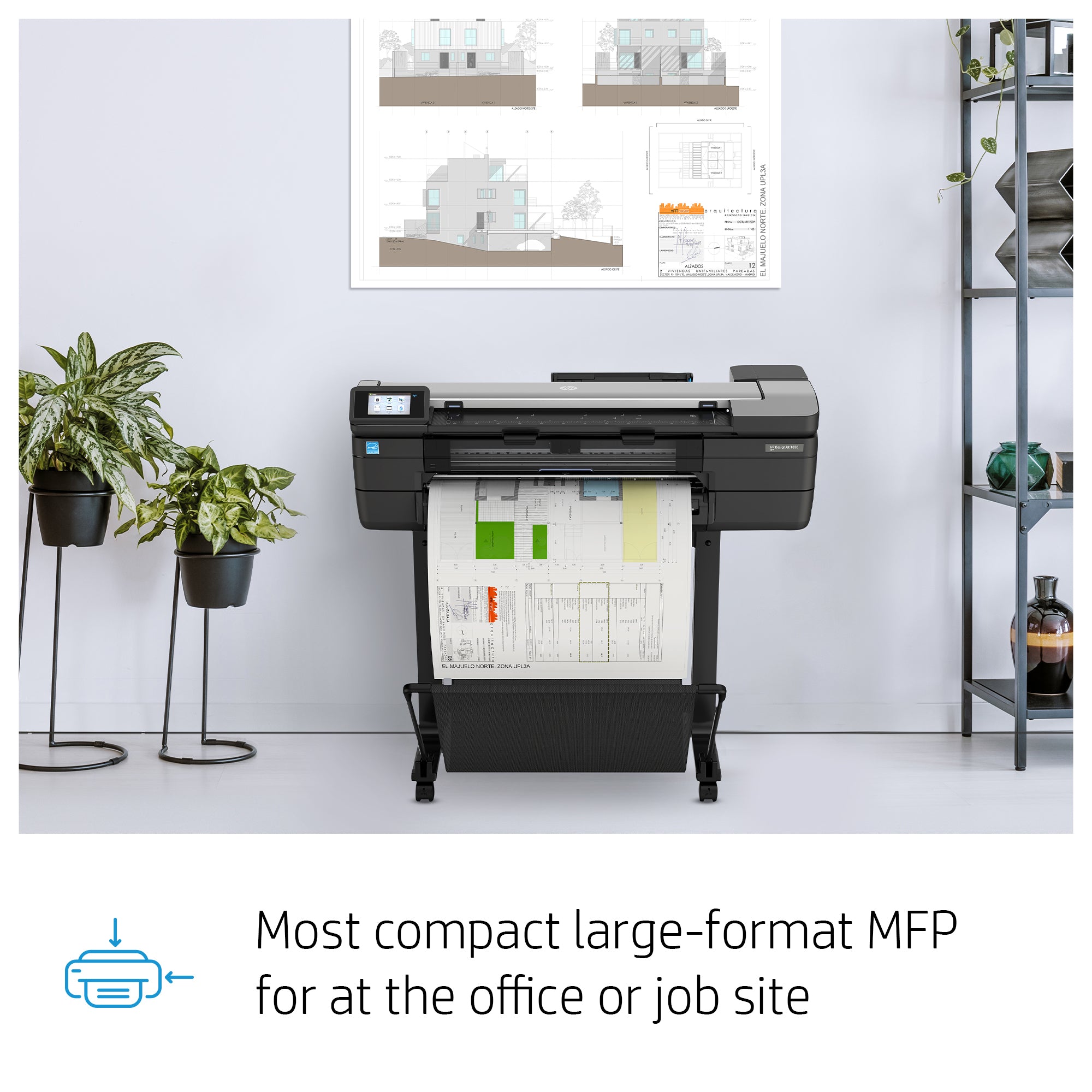Printer HP DesignJet T830 24in Multifunction (F9A28D) - Cartouches Certifiees