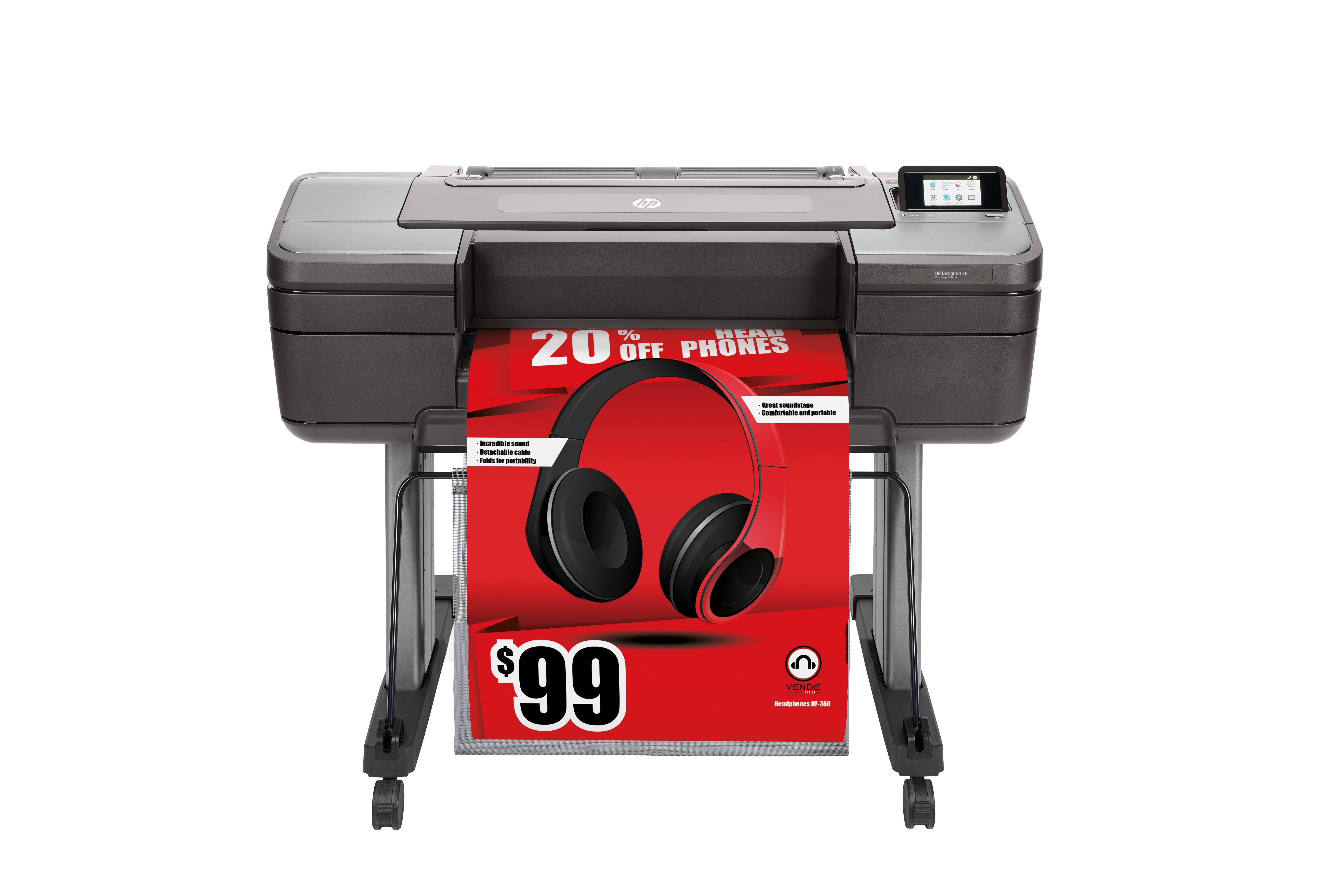 Printer HP DesignJet Z6 24in (T8W15A) - Cartouches Certifiees
