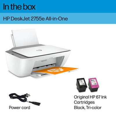Printer HP DeskJet 2755e (26K67A) - Cartouches Certifiees