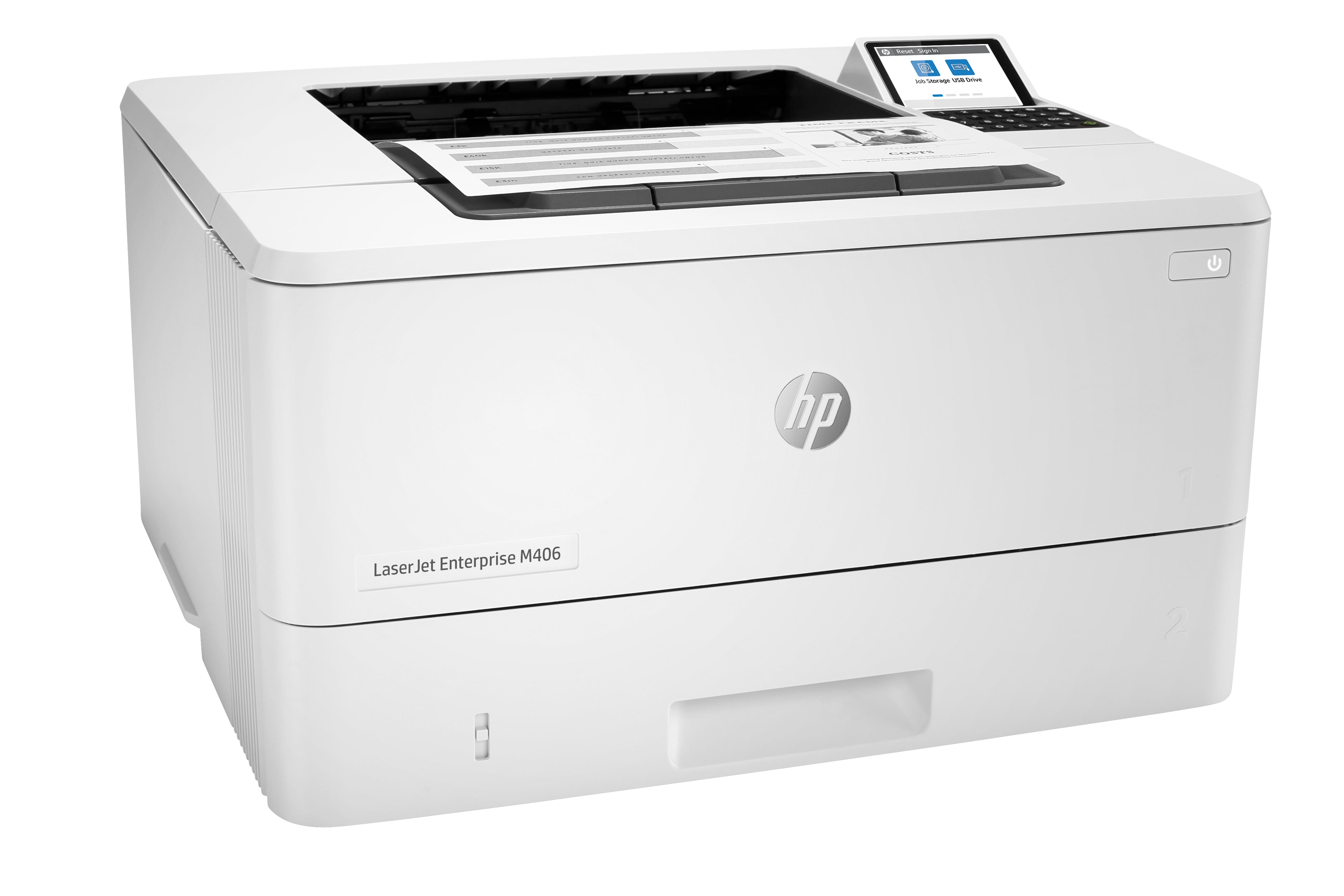 Printer HP LaserJet Enterprise M406dn (3PZ15A) - Cartouches Certifiees