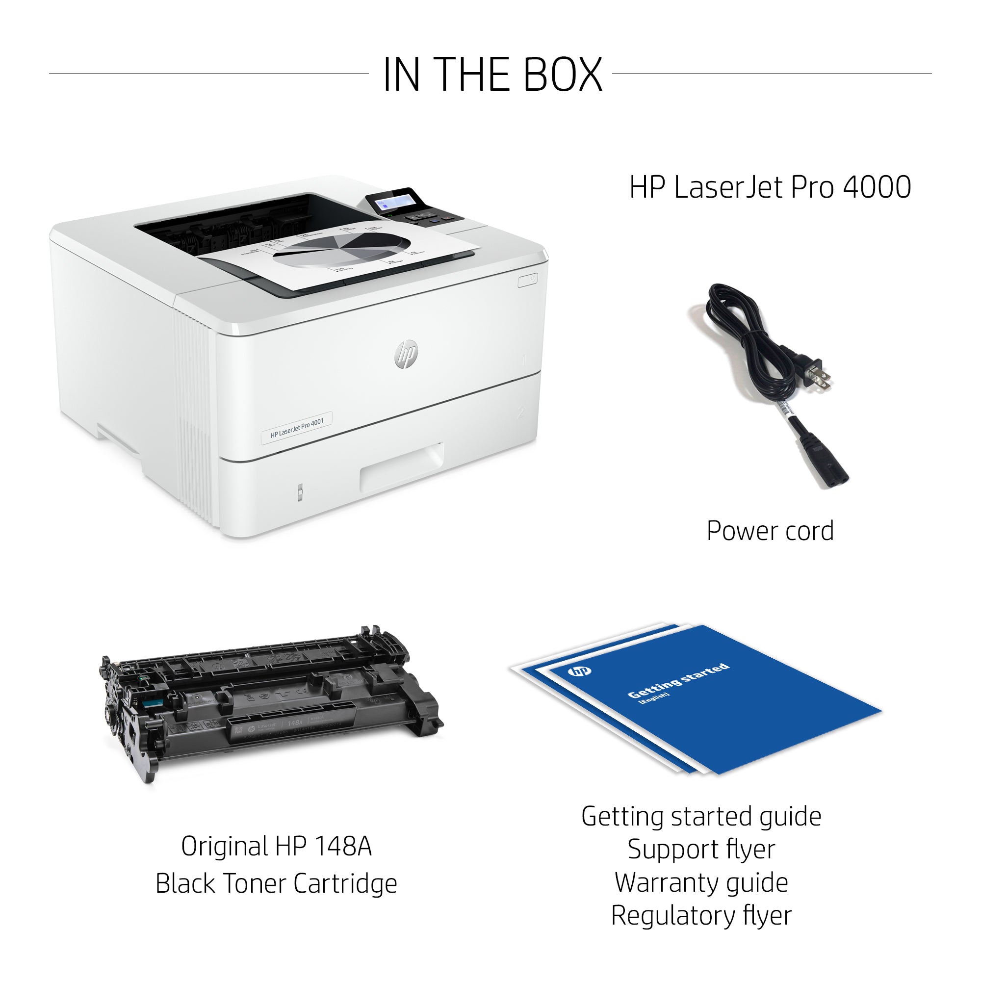 Printer HP LaserJet Pro 4001dw (2Z601F) - Cartouches Certifiees