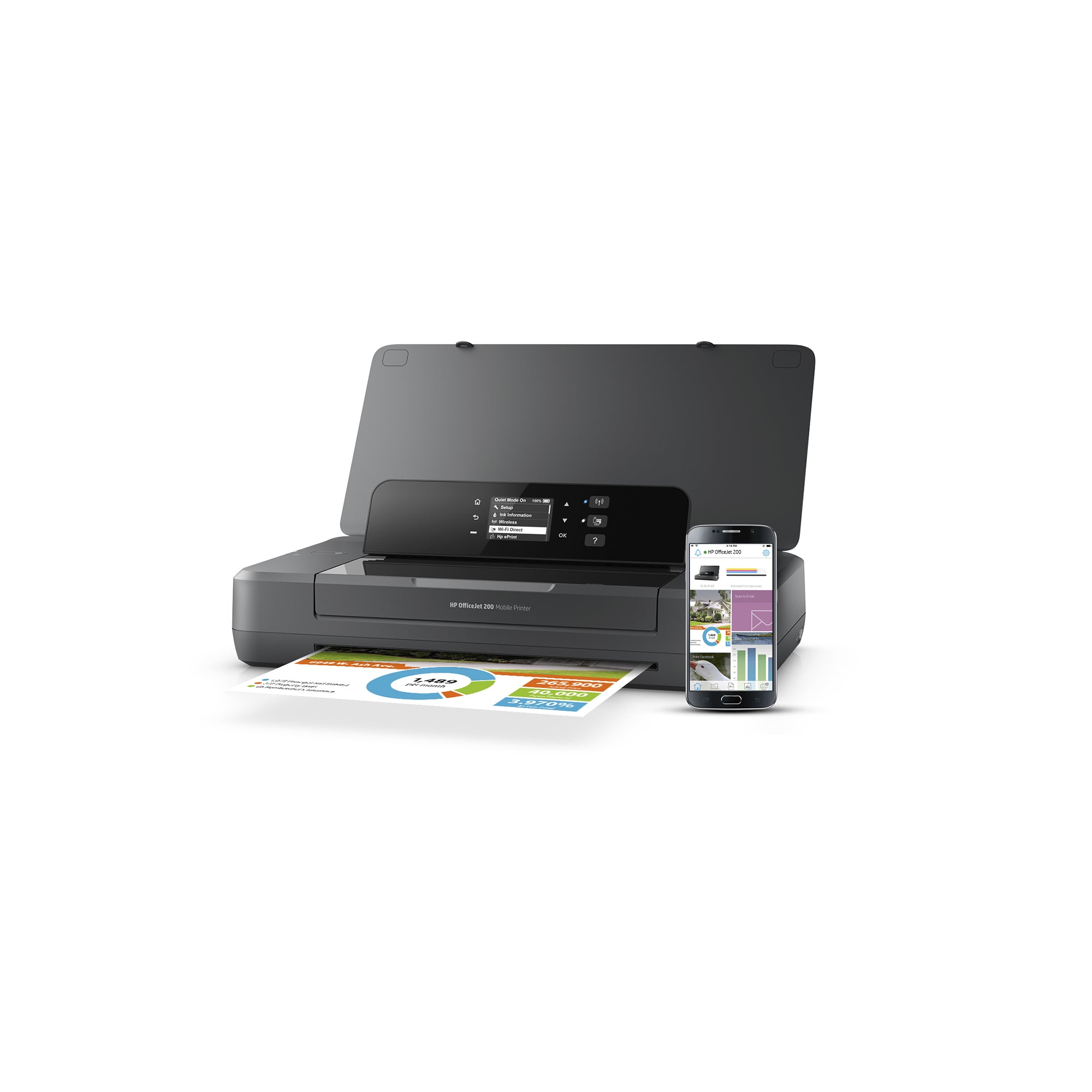 Printer HP OfficeJet 200 Mobile (CZ993A) - Cartouches Certifiees