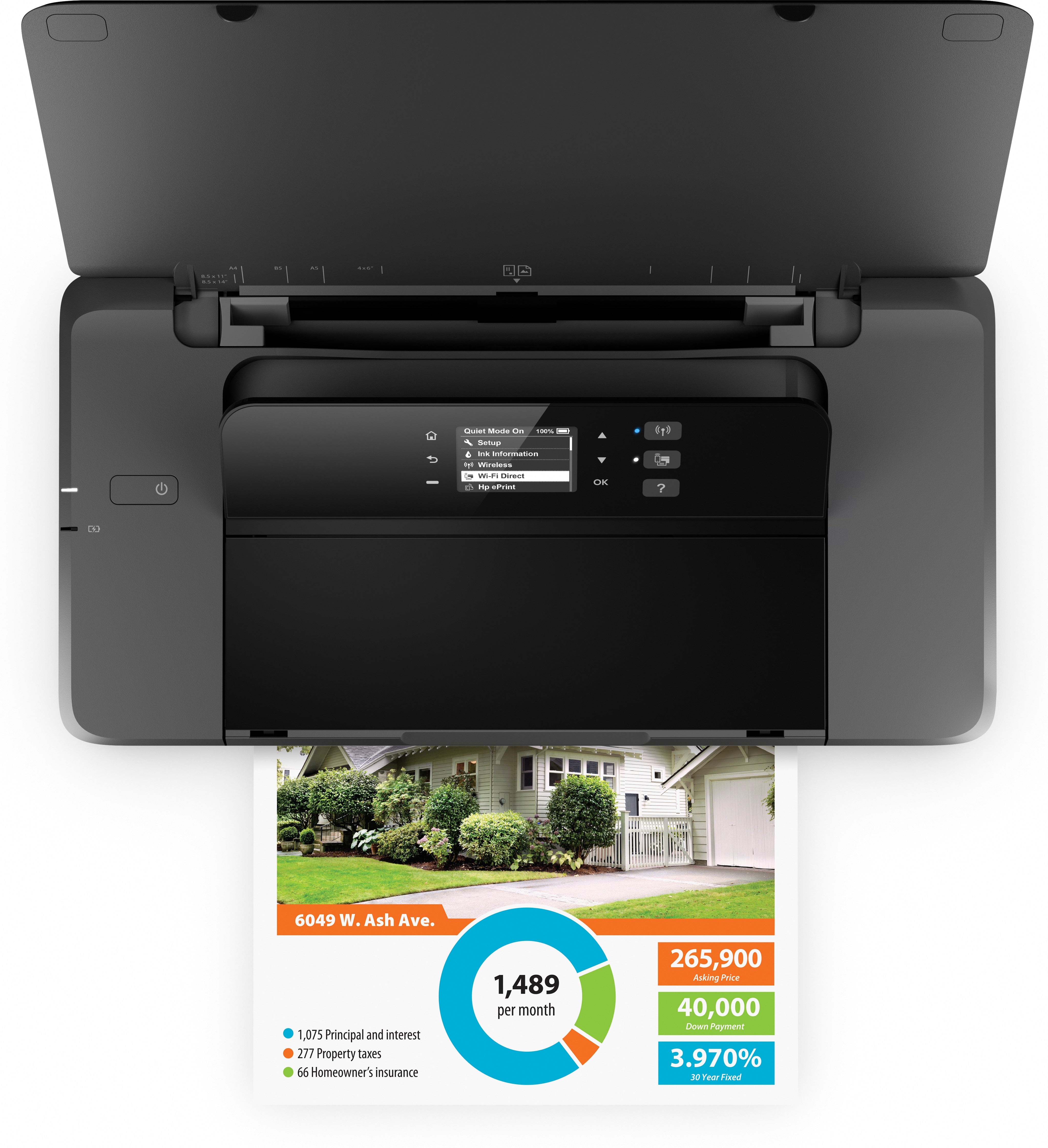 Printer HP OfficeJet 200 Mobile (CZ993A) - Cartouches Certifiees