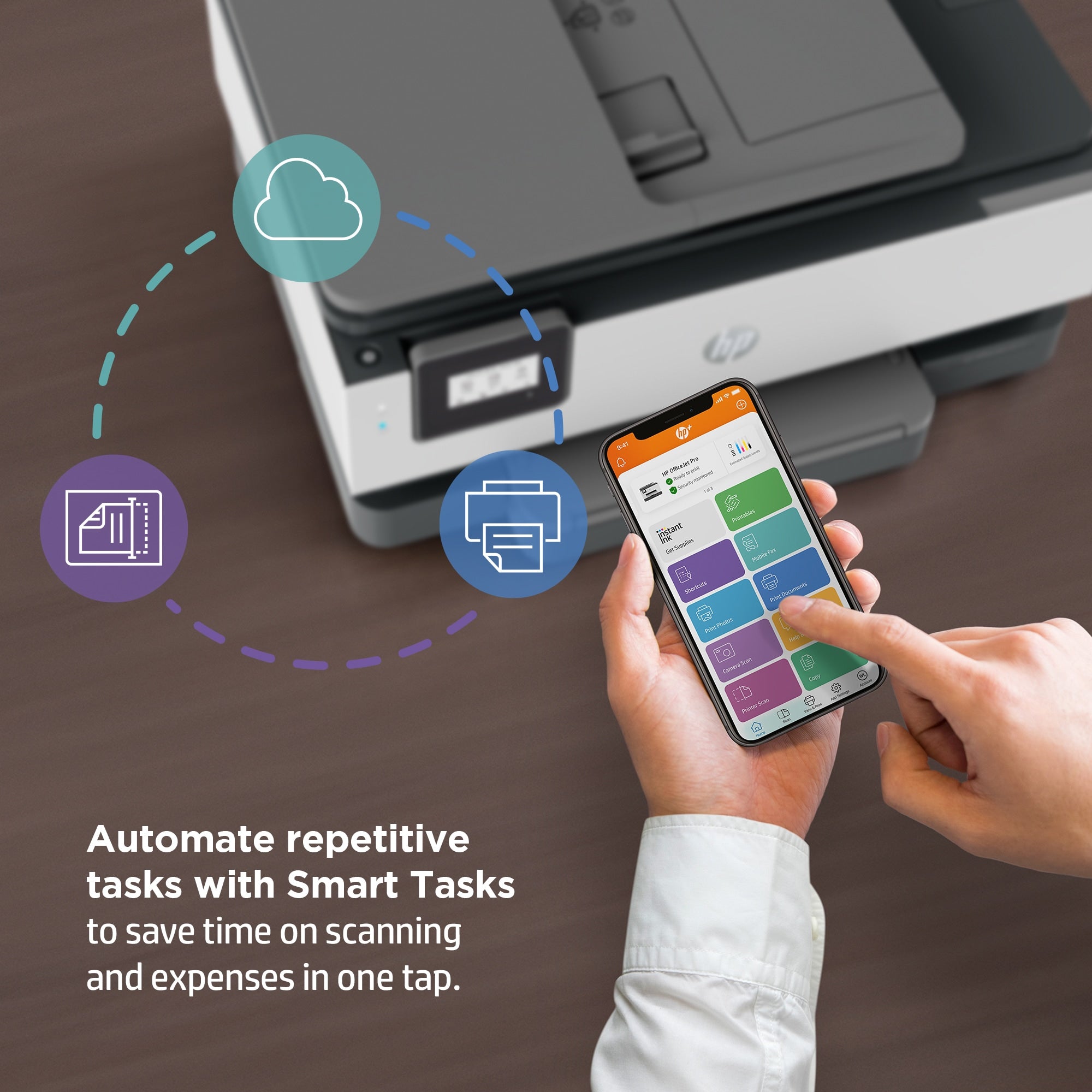 Printer HP OfficeJet 8015e (228F5A) - Cartouches Certifiees