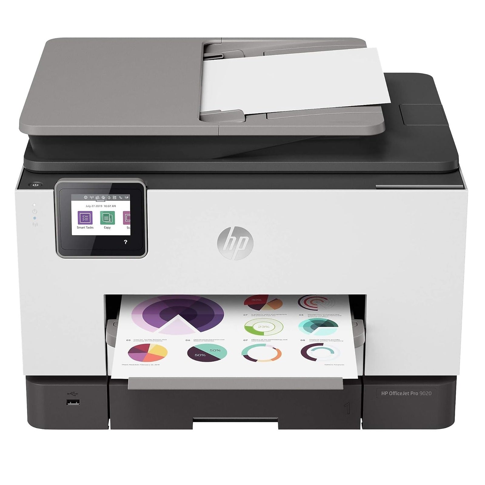 Perfect Dust Cover: Copertura Antipolvere In Nylon Per Stampanti HP OfficeJet Pro 9020, 9025, 9028 - Grigio Argento, Antistatica E Impermeabile