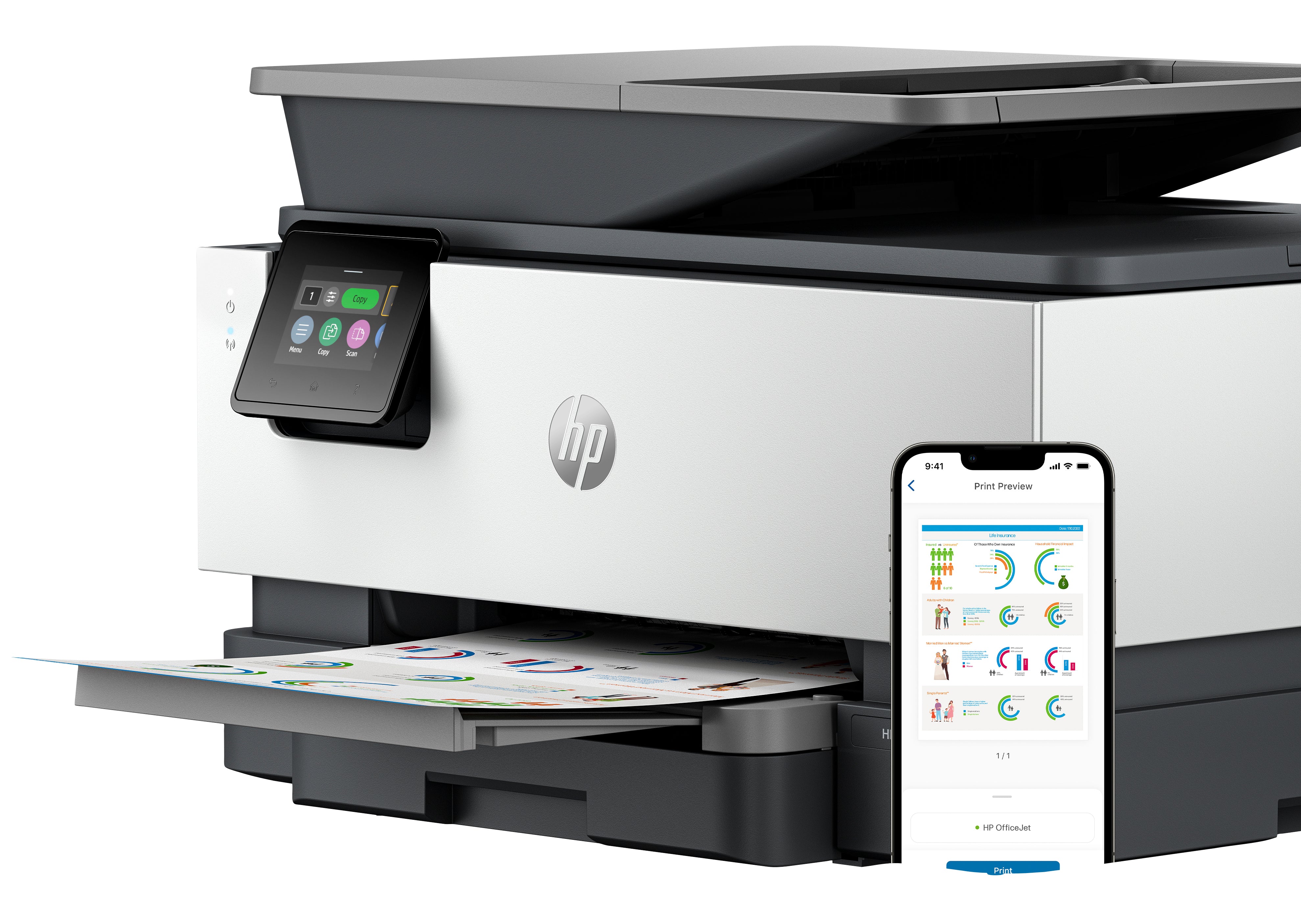 Printer HP OfficeJet Pro 9125e (403X5B) - Cartouches Certifiees