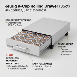 ROLLING K-CUP KEURIG DRAWER 35CT - Cartouches Certifiees