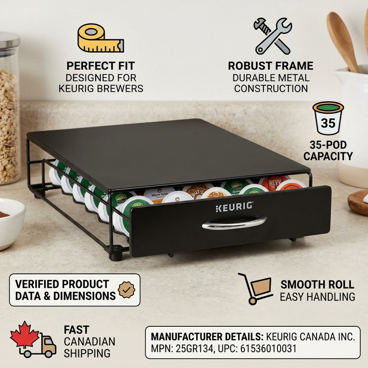 ROLLING K-CUP KEURIG DRAWER 35CT - Cartouches Certifiees