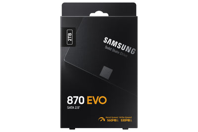 SAMSUNG 870 EVO 2 TB 2.5" Serial ATA III V-NAND (MZ-77E2T0B/AM) - Cartouches Certifiees