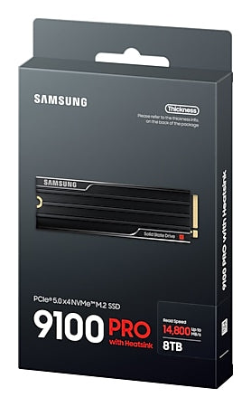 SAMSUNG 9100 PRO 8 TB M.2 PCI Express 5.0 NVMe V-NAND TLC (MZ-VAP8T0CW) - Cartouches Certifiees