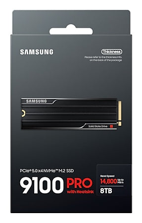 SAMSUNG 9100 PRO 8 TB M.2 PCI Express 5.0 NVMe V-NAND TLC (MZ-VAP8T0CW) - Cartouches Certifiees