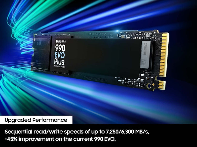 SAMSUNG 990 EVO Plus 1 TB M.2 PCI Express 4.0 NVMe V-NAND TLC (MZ-V9S1T0B/AM) - Cartouches Certifiees