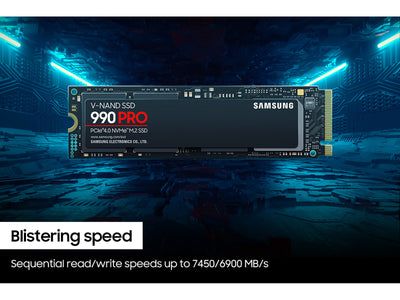 SAMSUNG 990 PRO 2 TB M.2 PCI Express 4.0 NVMe V-NAND MLC (MZ-V9P2T0B/AM) - Cartouches Certifiees