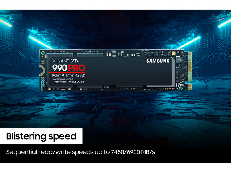 SAMSUNG 990 PRO 2 TB M.2 PCI Express 4.0 NVMe V-NAND MLC (MZ-V9P2T0B/AM) - Cartouches Certifiees