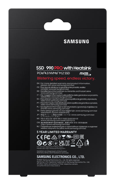 SAMSUNG 990 PRO 2 TB M.2 PCI Express 4.0 NVMe V-NAND MLC (MZ-V9P2T0CW) - Cartouches Certifiees