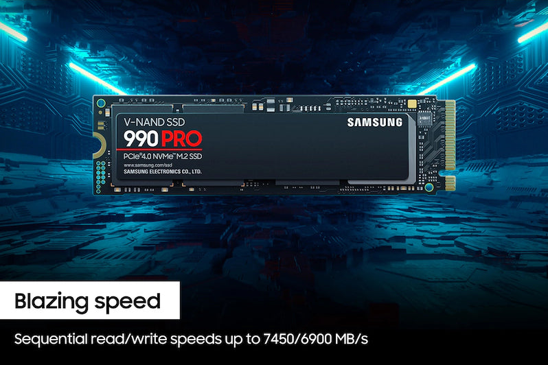SAMSUNG 990 PRO 4 TB M.2 PCI Express 4.0 NVMe V-NAND TLC (MZ-V9P4T0B/AM) - Cartouches Certifiees