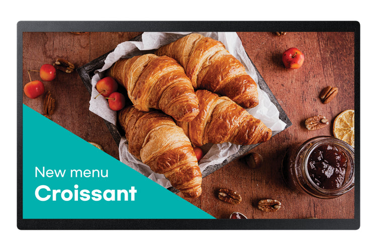 SAMSUNG DISPLAY Samsung QB24C signage display Digital signage flat panel 61 cm (24") LED Wi-Fi 250 cd/m² Full HD Black Built-in processor Tizen 16/7 (LH24QBCEBGCXZA) - Cartouches Certifiees