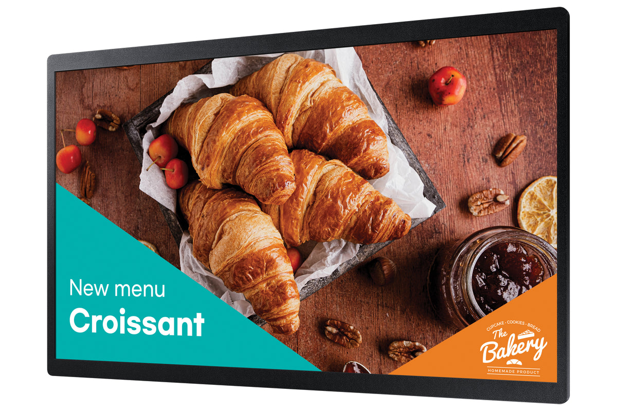 SAMSUNG DISPLAY Samsung QB24C signage display Digital signage flat panel 61 cm (24") LED Wi-Fi 250 cd/m² Full HD Black Built-in processor Tizen 16/7 (LH24QBCEBGCXZA) - Cartouches Certifiees