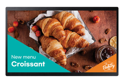 SAMSUNG DISPLAY Samsung QB24C signage display Digital signage flat panel 61 cm (24") LED Wi-Fi 250 cd/m² Full HD Black Built-in processor Tizen 16/7 (LH24QBCEBGCXZA) - Cartouches Certifiees