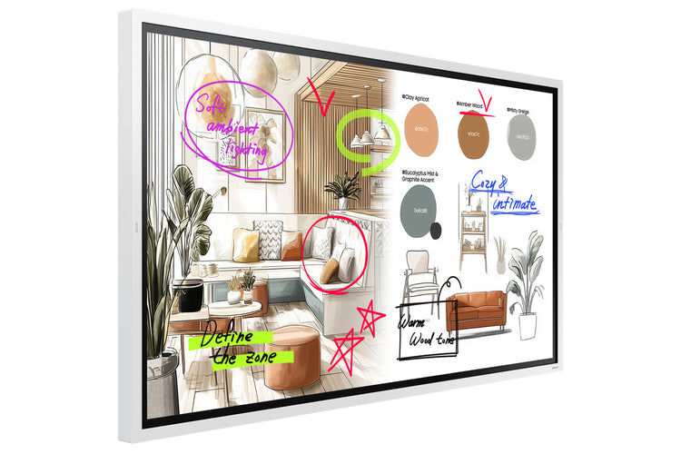 SAMSUNG DISPLAY Samsung WM65FX interactive whiteboard 165,1 cm (65") 3840 x 2160 pixels Touchscreen Grey, White HDMI (LH65WMFWBGCXZC) - Cartouches Certifiees