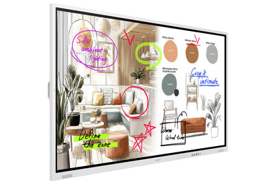 SAMSUNG DISPLAY Samsung WM75FX interactive whiteboard 190,5 cm (75") 3840 x 2160 pixels Touchscreen Grey, White HDMI (LH75WMFWLGCXZC) - Cartouches Certifiees