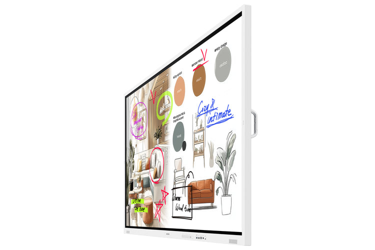 SAMSUNG DISPLAY Samsung WM75FX interactive whiteboard 190,5 cm (75") 3840 x 2160 pixels Touchscreen Grey, White HDMI (LH75WMFWLGCXZC) - Cartouches Certifiees
