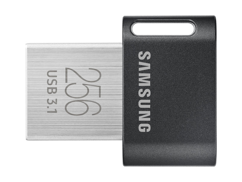 SAMSUNG FIT Plus USB flash drive 256 GB USB Type-A 3.2 Gen 1 (3.1 Gen 1) Black, Stainless steel (MUF-256AB/AM) - Cartouches Certifiees