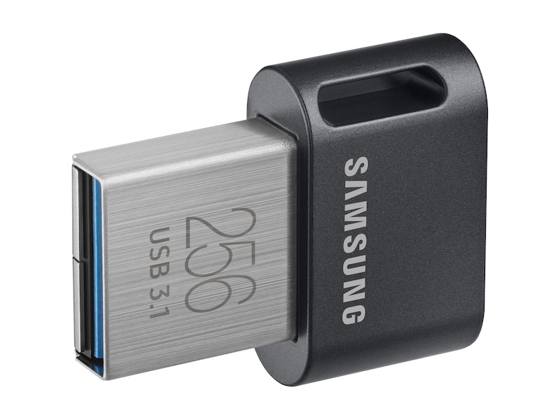 SAMSUNG FIT Plus USB flash drive 256 GB USB Type-A 3.2 Gen 1 (3.1 Gen 1) Black, Stainless steel (MUF-256AB/AM) - Cartouches Certifiees