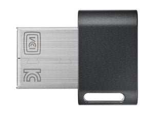 SAMSUNG FIT Plus USB flash drive 256 GB USB Type-A 3.2 Gen 1 (3.1 Gen 1) Black, Stainless steel (MUF-256AB/AM) - Cartouches Certifiees