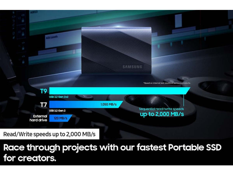 SAMSUNG MU-PG2T0B 2 TB USB Type-C 3.2 Gen 1 (3.1 Gen 1) Black (MU-PG2T0B/AM) - Cartouches Certifiees