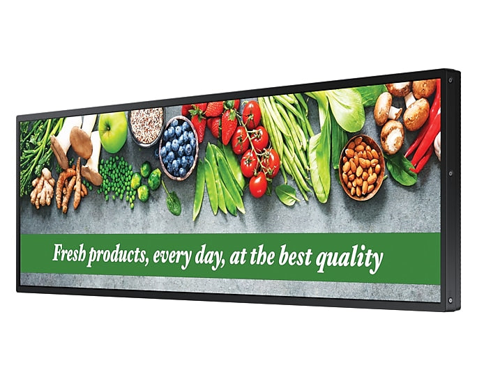 SAMSUNG SH37C Panorama design 94 cm (37") LCD Wi-Fi 700 cd/m² Black Tizen 7.0 24/7 (LH37SHCEBGBXZA) - Cartouches Certifiees