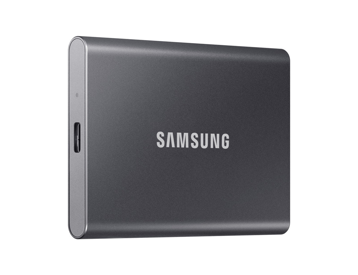 SAMSUNG T7 2 TB USB Type-C 3.2 Gen 2 (3.1 Gen 2) Titanium (MU-PC2T0T/AM) - Cartouches Certifiees