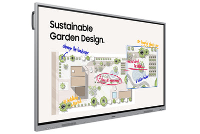 SAMSUNG WE75FX interactive whiteboard 190,5 cm (75") 3840 x 2160 pixels Touchscreen Grey HDMI (LH75WEFWLGCXZA) - Cartouches Certifiees
