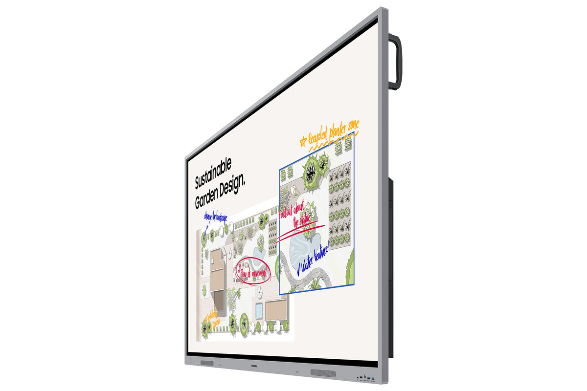 SAMSUNG WE86FX interactive whiteboard 2,18 m (86") 3840 x 2160 pixels Touchscreen Grey HDMI (LH86WEFWLGCXZA) - Cartouches Certifiees